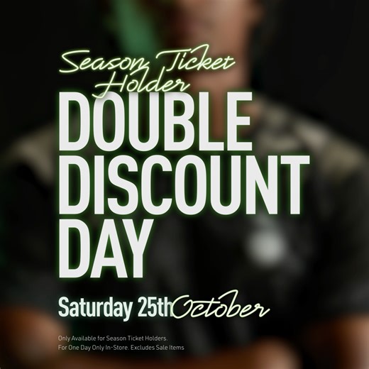 🙌 Double Discount Day for Season Ticket Holders! 🛒 Get 20% off in-store before tomorrow’s game from 9am. #oafc | Oldham Athletic