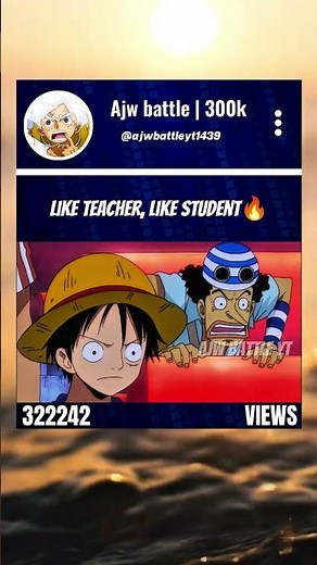 Like Teacher, Like Student🔥 #onepiece #rayleigh #luffy