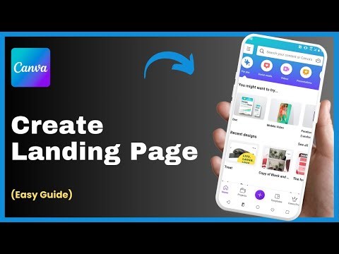 How To Create A Landing Page With Canva - Step By Step !