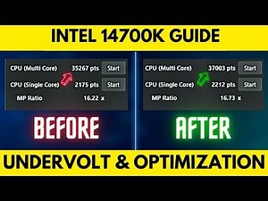 Intel i7-14700k Undervolting & Optimization Guide - Benchmarks
