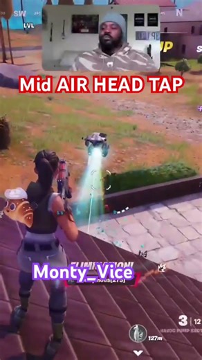Mid air tap | Fortnight Tap in. #fortnite #fortniteclips #montyvice