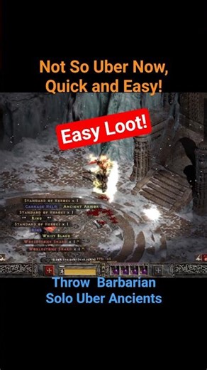 ANCIENTS MELTED! 🏔️ The Throw Barb "Bounce" is INSANE! #projectdiablo2 #shorts