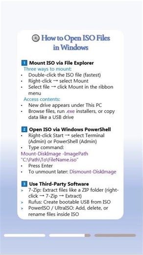 📀 How to Open ISO Files on Windows 11 - Tech Tutorial#windows11 #iso