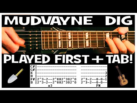 Mudvayne Dig Guitar Lesson with Chords and TAB Tutorial