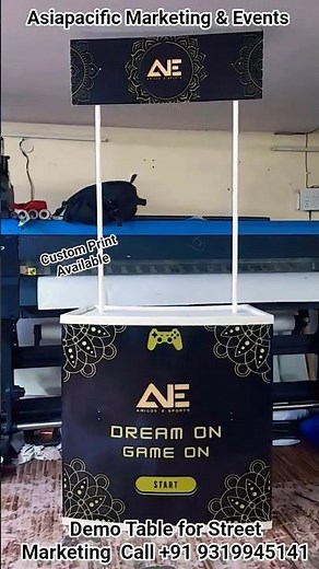 Demo Table for Street Marketing, Product Sampling & Brand Awareness | Portable Promotional Table