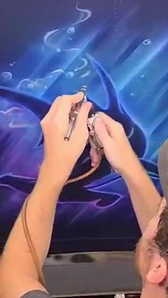 169K views · 5.1K reactions | This is one of the first projects I painted when I moved into my new house a year ago, before the stuido was set up. Even after painting for 13 years, I can still say I am learning a lot, developing new styles, and refining old ones. I am excited to share with you some of my newer work - things are looking much better! | Dale the Airbrush Guy | Facebook