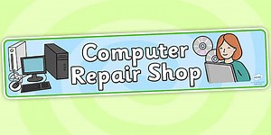 Computer Repair Shop Role Play Banner