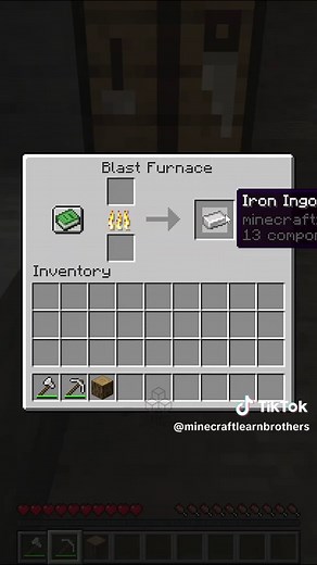 Learn how to craft a Tripwire Hook in Minecraft. You use it to create traps and redstone detection systems. You will need (check out our videos if you haven’t crafted them yet): - a stone or better pickaxe - a furnace (Remember: you can use any log as fuel — not only coal) You will learn: - How to smelt an iron ingot - How to craft planks - How to craft sticks - How to craft a tripwire hook Like, love, follow and subscribe for more quick Minecraft tips and beginner guides. #minecraft #minecraftt
