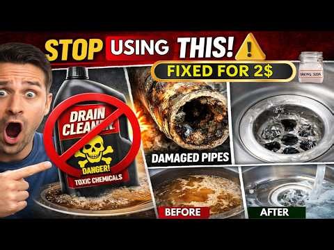 Stop Paying Plumbers $300 — This $2 Fix Clears Any Clogged Drain"