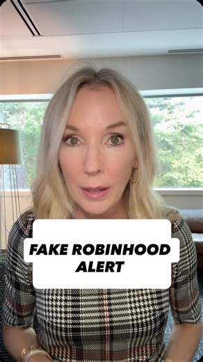 Susan Hogan | Your Consumer Reporter on Instagram: "A fake text and email claiming to be from Robin Hood is making the rounds saying your account is at risk of theft. Don’t click the link. Just delete it. I’ll show you exactly how to protect your money. #robinhood #fakerobinhoodalert #scamalert #consumertips #consumerreportertips"