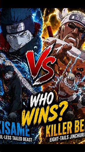 Kisame vs Killer Bee Who Wins? #kisame #killerbee #naruto #short#kisamevskillerbee #narutoshippuden