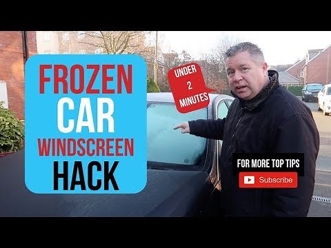 Frozen Car Windscreen Hack Clear Your Car Windshield Windscreen Quick in Under 2 Minutes
