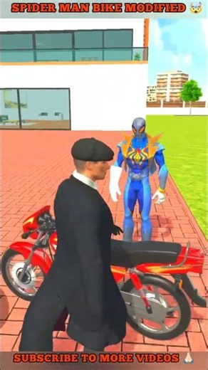 Spider Man Bike Modified 🤯#viral #shorts #shortfeeds#indianbikedriving3d #avanishgamez#gta#gta5#gtav