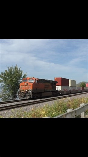 BNSF Stack Train #bnsf #train #railroad #railfan #railway #railtrack #fypシ #shorts #explore