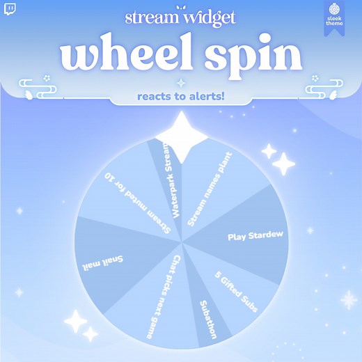 Wheel Spin Widget | Roulette Spin | Customizable Colors, Cute Chat, Subathon | Streamelements | Minimal | Widget for Twitch Streams - Etsy