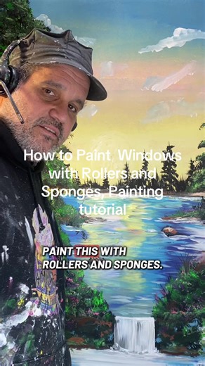 Window Painting Tutorial: Rollers and Sponges Techniques