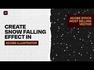 Create Adobe Top Selling Snow Falling Effect in illustrator | Design With Abir