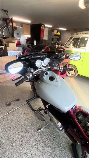 2006 Kawasaki Mean Streak TKY Batwing Fairing Installed and Testing