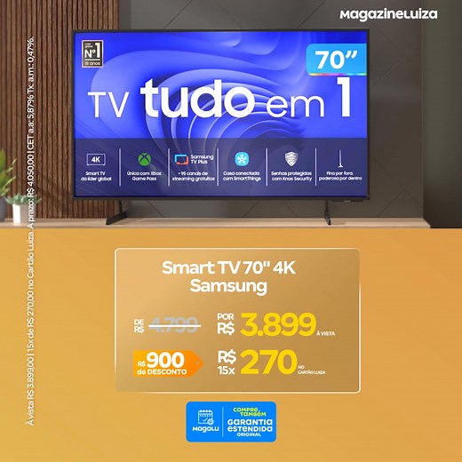 Só Amanhã: Smart TV no Magalu com desconto imperdível. Aproveite! | Magazine Luiza