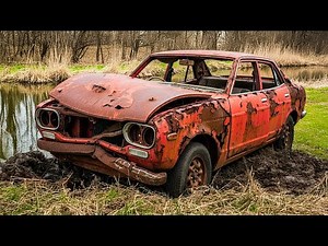 This American Car Sat in Mud for Decades — Watch the Paint Restoration Part 3