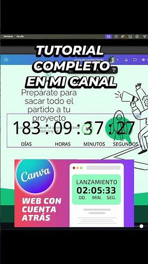 COUNTDOWN on Canva's website, easy and free! #canvatutorial #canvaweb #responsivewebsite #design