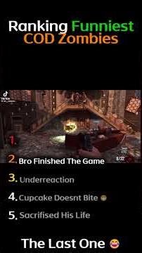 Ranking Funniest COD Zombies Moments 😂😂 #viral #memes #funnymoments #ranking #top5 #callofduty