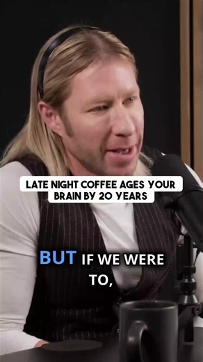Late night coffee ages your brain by 20 years
