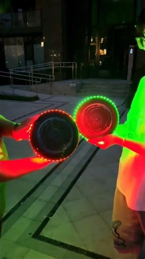 What Makes This TOSY Flying Disc Glow Like Crazy 🌈 #flyingdisc #frisbee #shorts