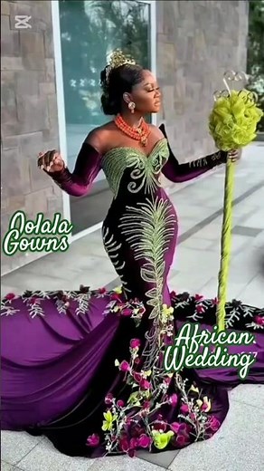 African Wedding Gowns: Blending Tradition and Modern Elegance!#weddinggown#africanweddingdress