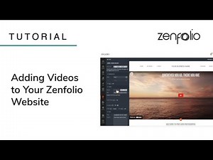 Adding Videos to Your Zenfolio Website