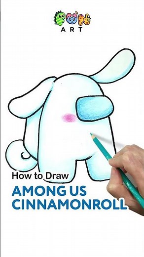 How To Draw AMONG US | CINNAMOROLL | SANRIO | VERY EASY~!