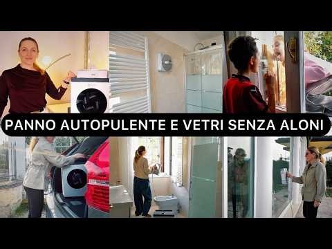 Finalmente inventato per tutti noi ! LAVA i VETRI e si PULISCE il PANNO DA SOLO ! ECOVACS WINBOT W3