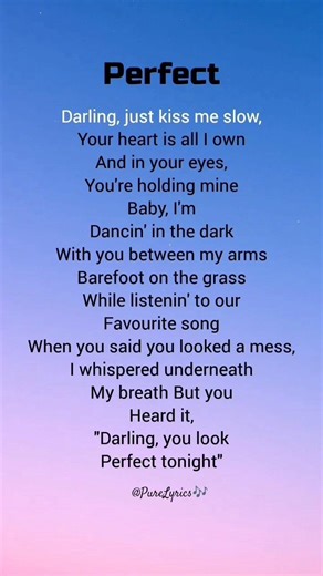 Ed Sheeran - Perfect Song (Lyrics) | #perfect #song #lyrics #music #tranding #shorts