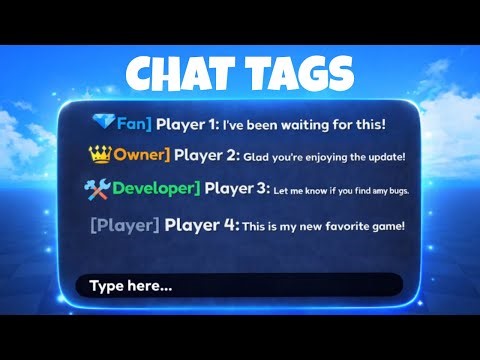 HOW to add CHAT TAGS into your ROBLOX GAME!