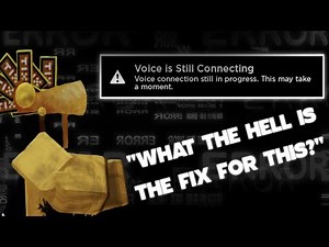 ROBLOX "VOICE IS STILL CONNECTING" FIX/SOLUTION 2023