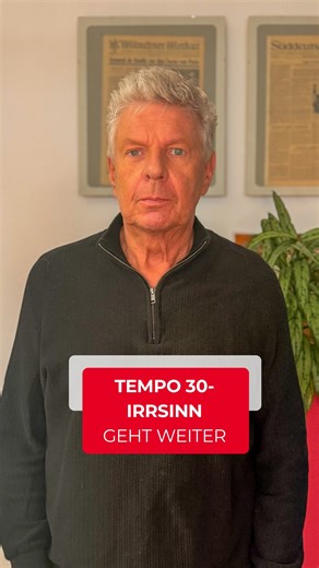 Der Tempo 30-Irrsinn am Mittleren Ring geht weiter: Nach einem Beschluss des Bayerischen Verwaltungsgerichtshofs müssen wir an der Landshuter Allee sofort wieder auf Tempo 30 zurück. Die Begründung für die Eilbedürftigkeit ist für mich nicht nachvollziehbar, weil wir alle gesetzlichen Grenzwerte einhalten. Trotzdem habe ich angeordnet, die alten Schilder wieder aufzustellen. Sorry liebe Autofahrerinnen und Autofahrer, ich habe versucht, das zu verhindern. #münchen #tempo30 #mittlererring | Diete