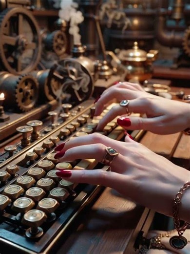 【ASMR】Steampunk Brass Keyboard #asmr #asmrsounds