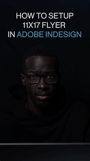 How To SetUp 11x17 Flyer In Adobe Indesign #graphicdesign #adobeindesign #indesign #designer #shorts