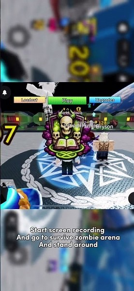 How to do medal clip in survive zombie arena #roblox