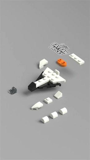 How to build mini lego space ship from lego bricks #diy #satisfying #space