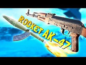 I Modded an AK-47 to shoot Rockets in Hot Dogs Horseshoes & Hand Grenades VR Gameplay