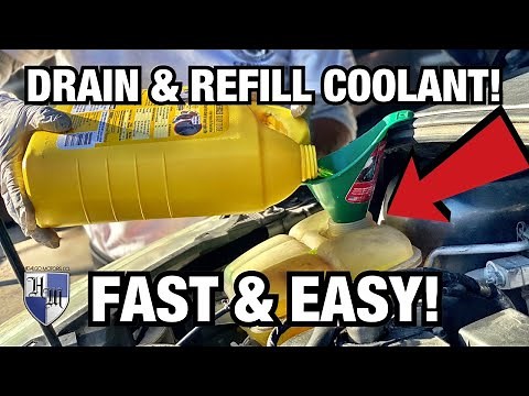 HOW TO DRAIN, REFILL & BLEED THE COOLANT SYSTEM IN YOUR CAR! FAST & EASY! 2012-2018 FORD FOCUS 2.0L