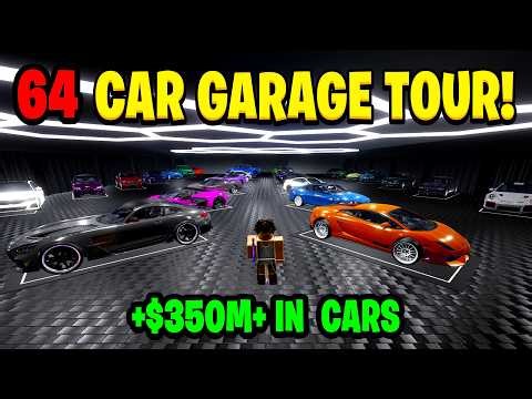64 Car Garage Tour in Fix It Up! ($350M+ In Cars) Roblox