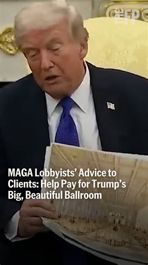 2.1K views · 38 reactions | Some of the largest corporations in the world—Amazon, Apple, Google, crypto giant Coinbase, and defense contractors Lockheed Martin and Booz Allen Hamilton—are jockeying to foot the bill for Trump’s $300 million ballroom. Gabe Kaminsky reports: https://www.thefp.com/p/maga-lobbyists-advice-to-clients-ballroom?utm_source=facebook&utm_medium=organic-social&utm_campaign=video&utm_content=article | The Free Press | Facebook