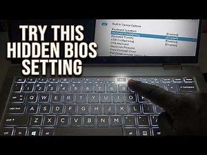 How to turn on keyboard backlight on hp laptop| Try this Bios Settings