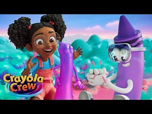 Making Art and Sculptures from SLIME! | @CrayolaCrewOfficial Colorful Cartoons for Kids