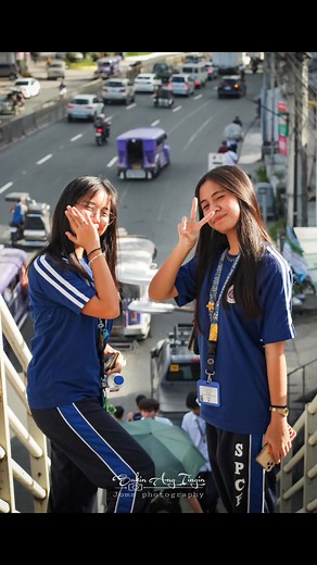 Cute Students | Systems Balibago Main #SPCF #students #footbridge #angeles #Pampanga #fypシ | Sakin Ang Tingin