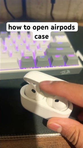 how to open airpod case