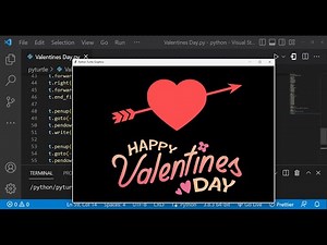 Happy Valentine's Day in Python Turtle | Impress your CRUSH💖using Python |