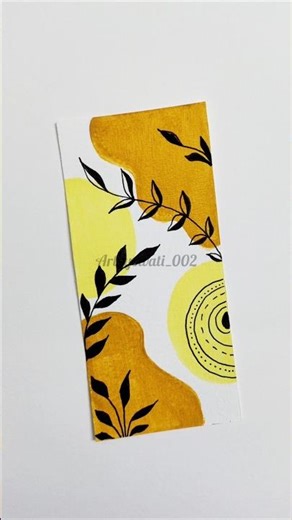 easy boho bookmark idea ✨💕🌿 #shorts #painting #bookmarkideas #shortsfeed #art #explore #asmr #fyp